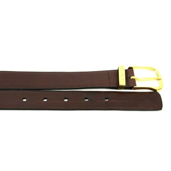 Pierre Cardin BROWN GENUINE LEATHER 1 1/8"Wd CASUAL DRESS MEN'S BELT 34/85 (X39 - Picture 11 of 12